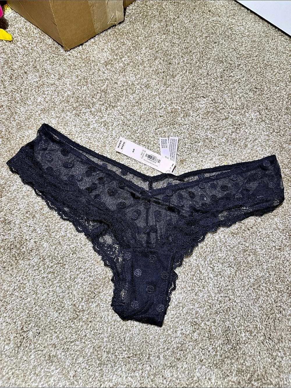 Victoria's Secret Very Sexy High-Leg Cheeky Panty Black Medium